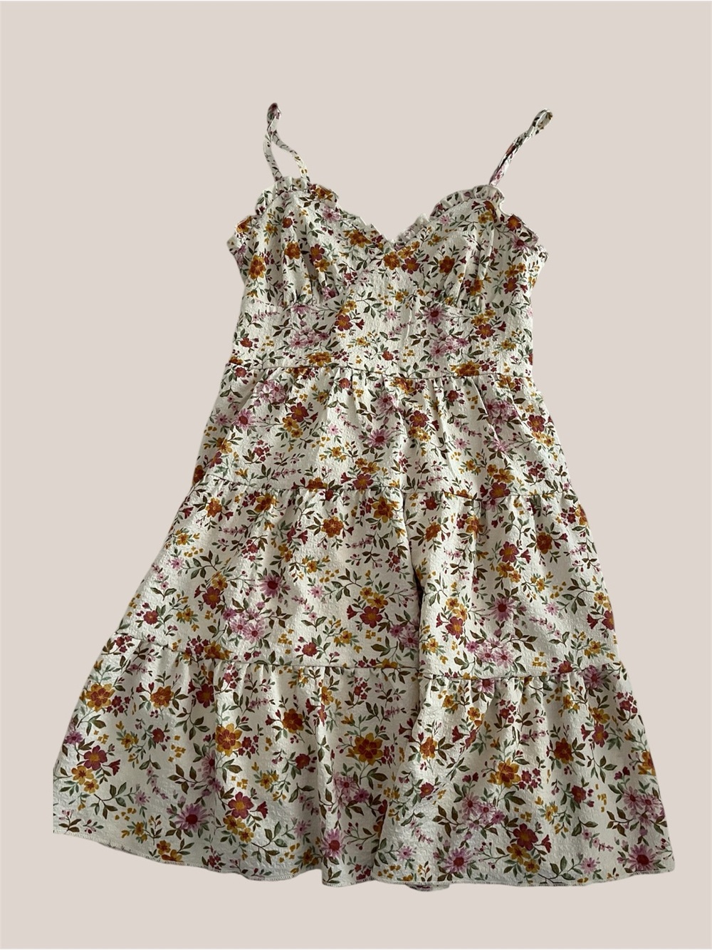Two Floral Mini Dresses